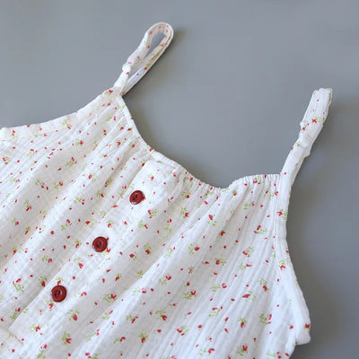 Cherry Bloom - 100% Muslin Cotton Pajama