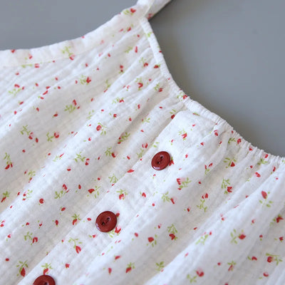 Cherry Bloom - 100% Muslin Cotton Pajama