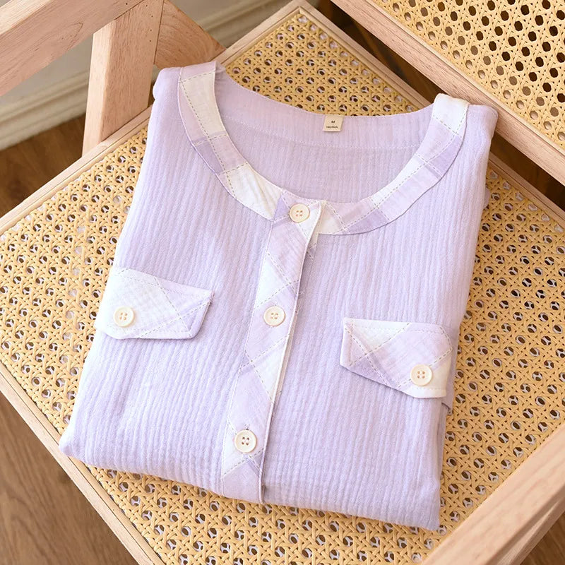 Mia - 100% Muslin Cotton Pajama