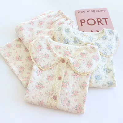 Vintage Bloom - 100% Muslin Cotton Pajama