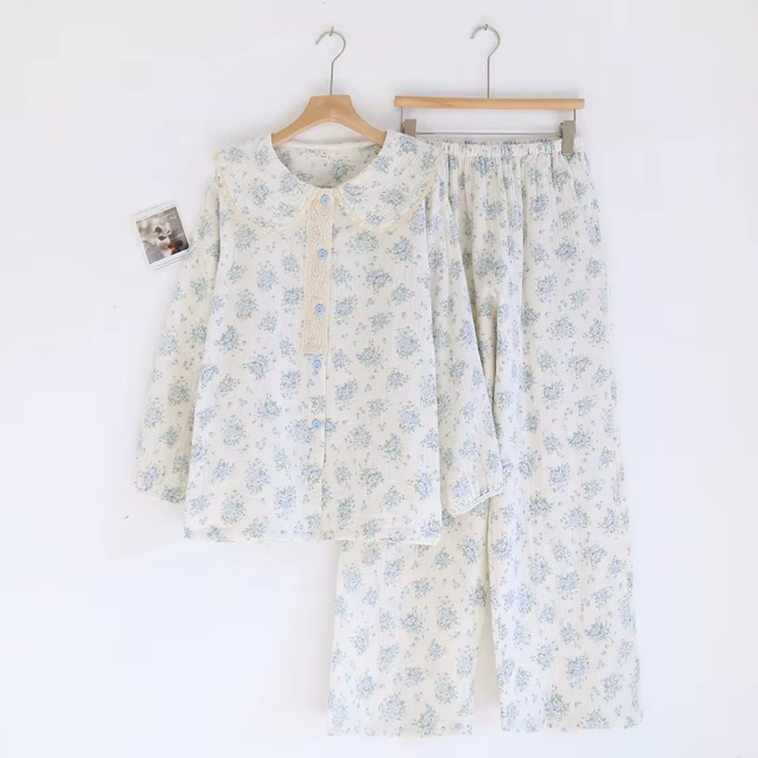 Vintage Bloom - 100% Muslin Cotton Pajama