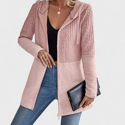 Valentino | Elegant Gray Hooded Cardigan for Women