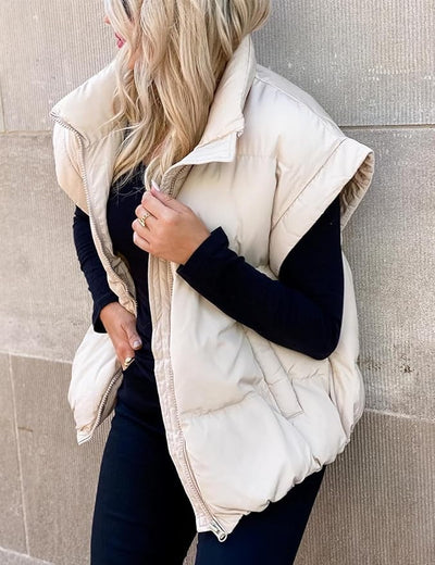 Charlotte™ – Soft Warm and Comfortable Short Puffer Jacket with Long Sleeves
