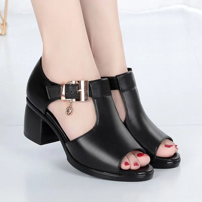 Madison | Elegant Open-Toe Heels