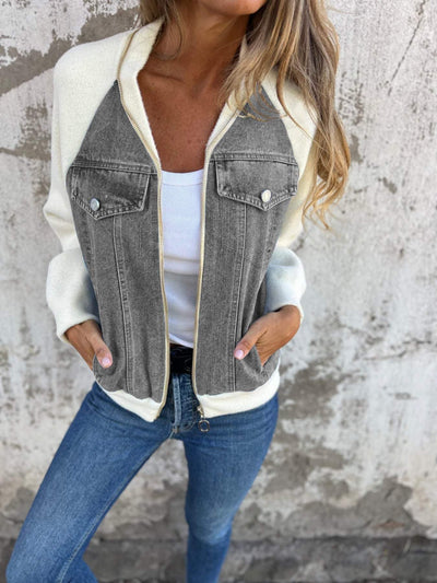 Zoe™ - Elegant Denim Jacket for a Trendy Look
