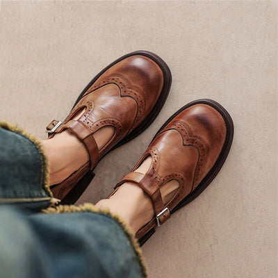 Orthopedic Leather Mary Janes