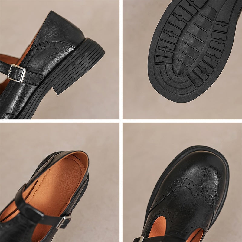 Orthopedic Leather Mary Janes