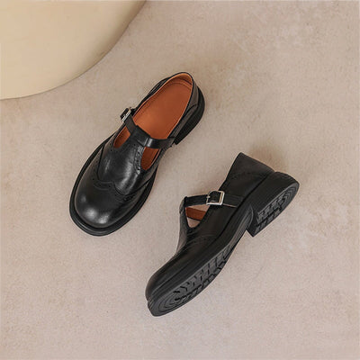 Orthopedic Leather Mary Janes